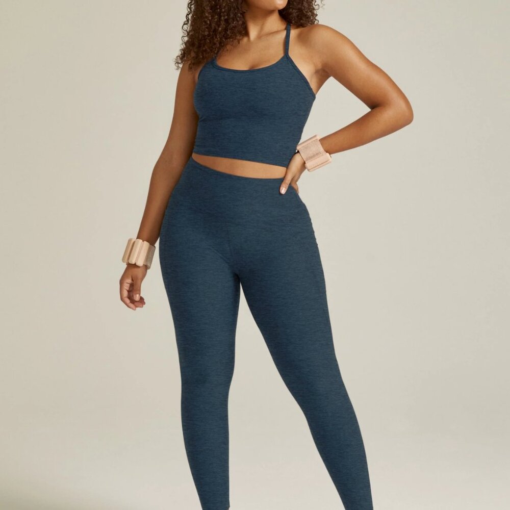Spacedye Slim Racerback Cropped Tank - Picture 2 of 3